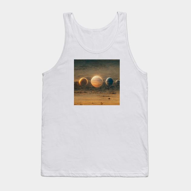 Planets Tank Top by benheineart